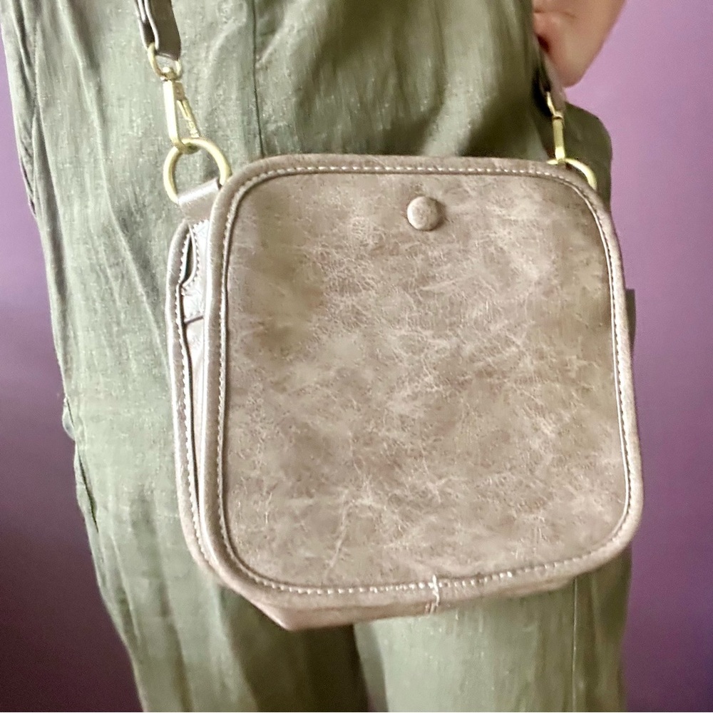 Anthropologie Beige Crossbody Bag